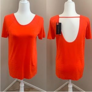 Under Armour Short Sleeve Orange Top Size Small